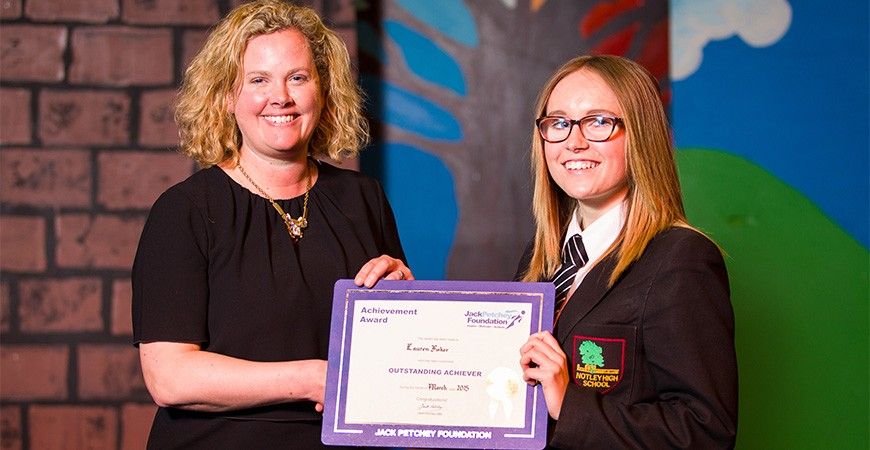 Lauren Fisher - Jack Petchey Award Winner March 2015