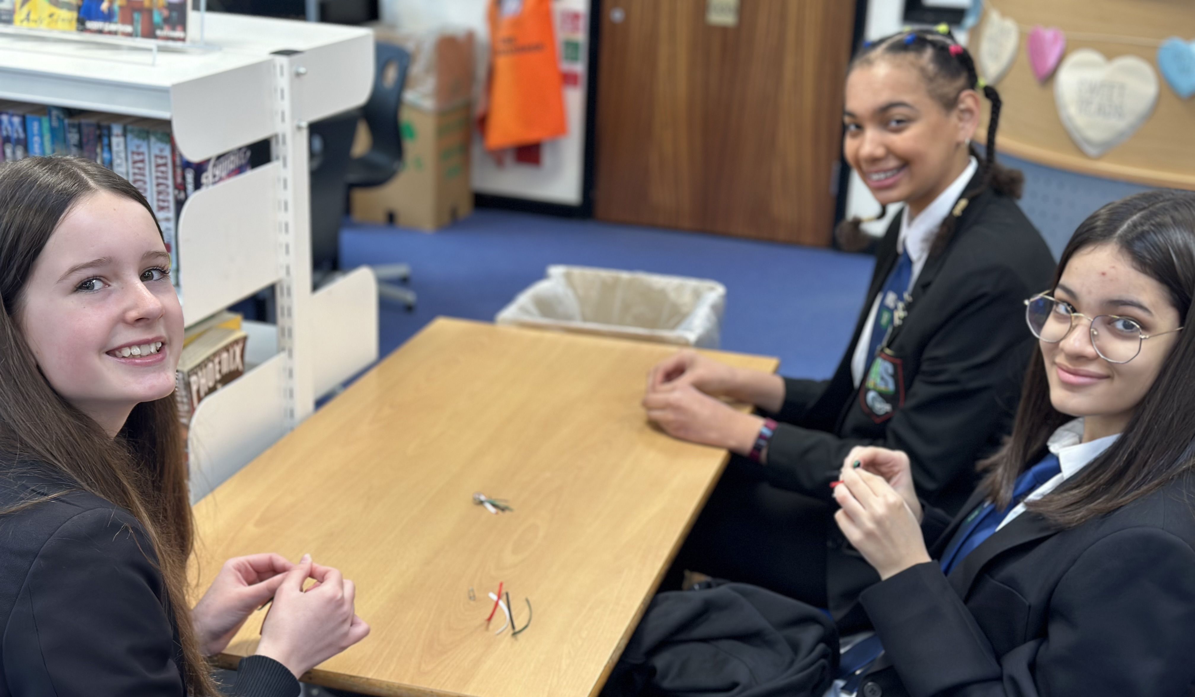 Ribbon Making for Earthquake Appeal