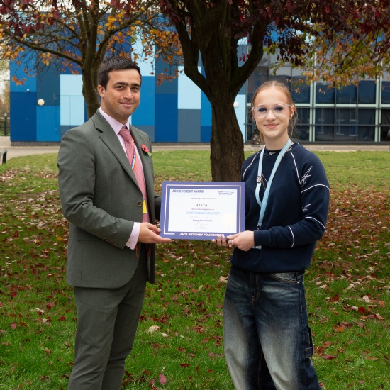 Congratulations to Freya, a Jack Petchey Award Winner!